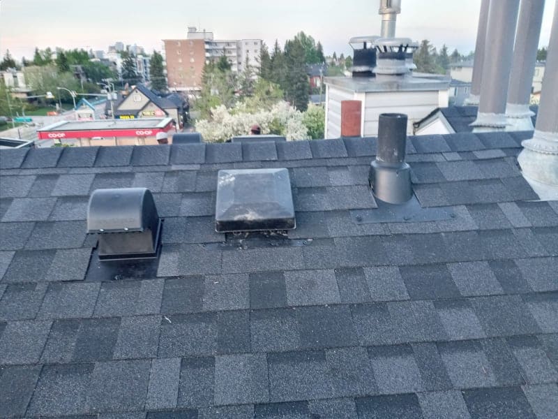View from a finished roof in Calgary